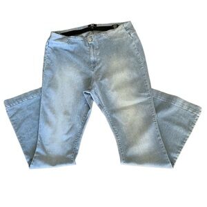 G by Giuliana flared boho plus SZ 1X stretchy festival Y2K wide leg denim jeans